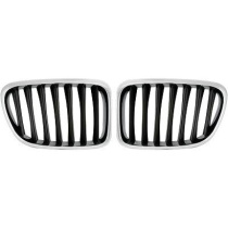 BMW X1 E84 09-15 Enkelribbad Krom/Svart Sportgrill / Njurar DIEDERICHS